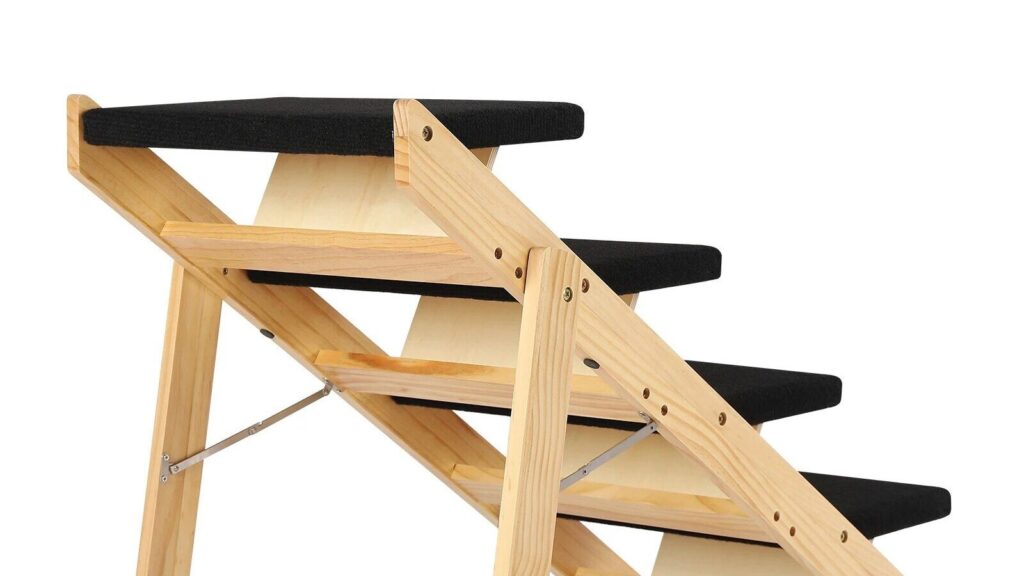 Foldable Wooden Pet Stairs