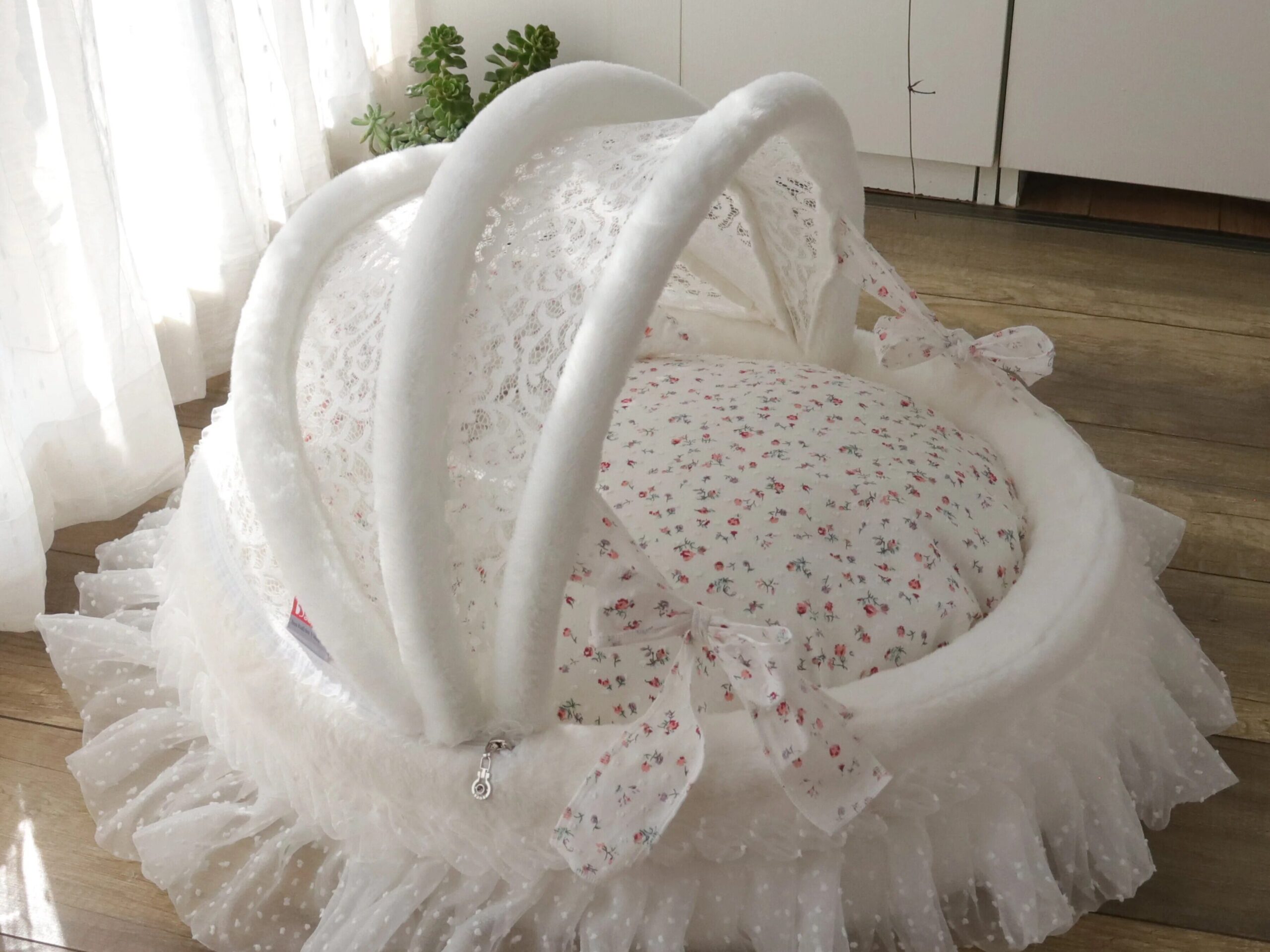 Luxury Plush Pet Cradle Bed